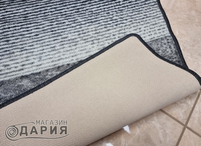 Мокетен килим 88 grey/turquoise